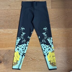 COR by Ultracor High Waist Floral Print Leggings Size S